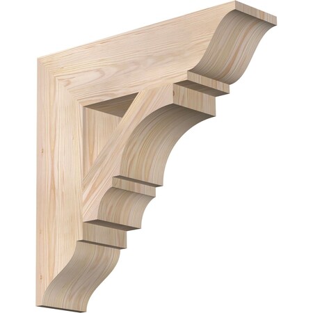 Ekena Millwork Balboa Traditional Smooth Bracket, Douglas Fir, 5 1/2"W x 22"D x 22"H BKT06X22X22BOA01SDF